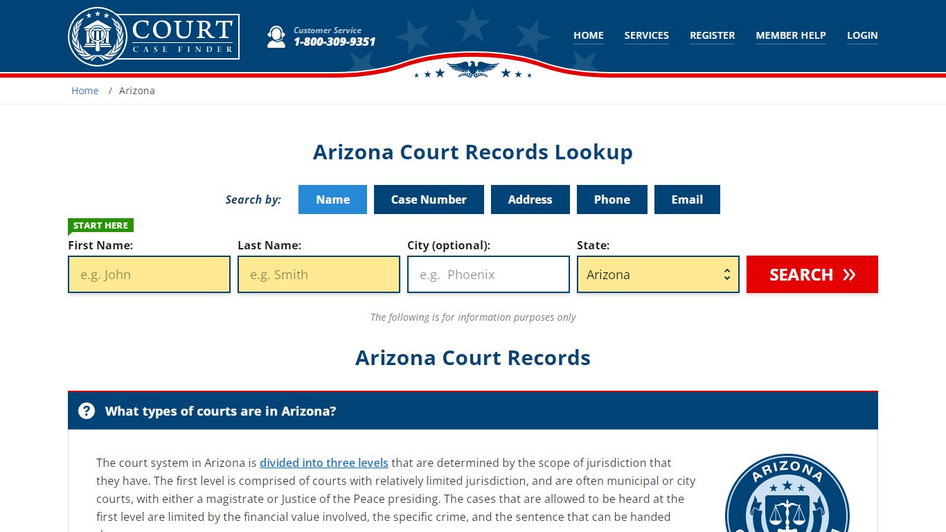 Arizona Court Records Lookup - AZ Court Case Search